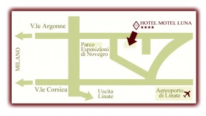 mappa - hotel motel linate