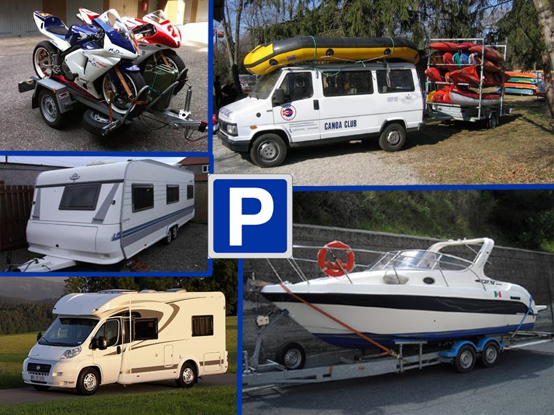 Parcheggio per furgoni, camper, roulotte e carrelli